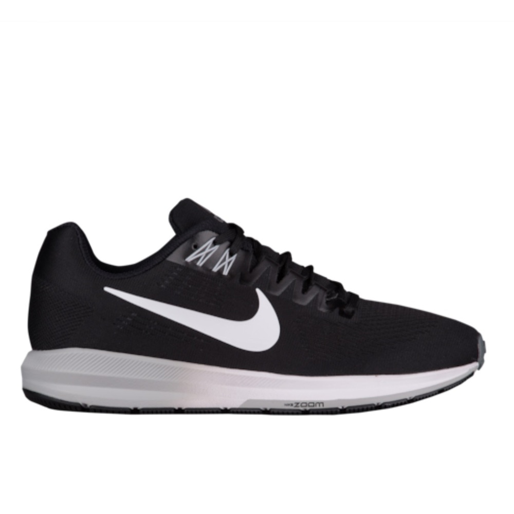 Nike Zoom Structure 21 black sneakers for women w/Gray white sole size 8.5 EUC! - Picture 1 of 9